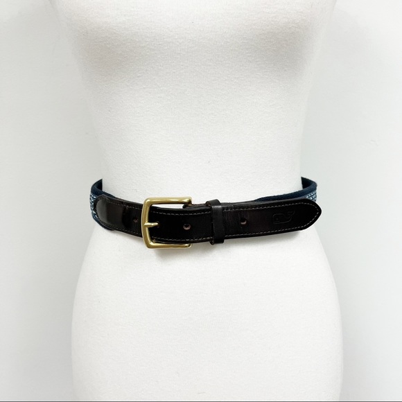 Vineyard Vines Canvas Whale Belt Made in USA Size 30 - Picture 4 of 11